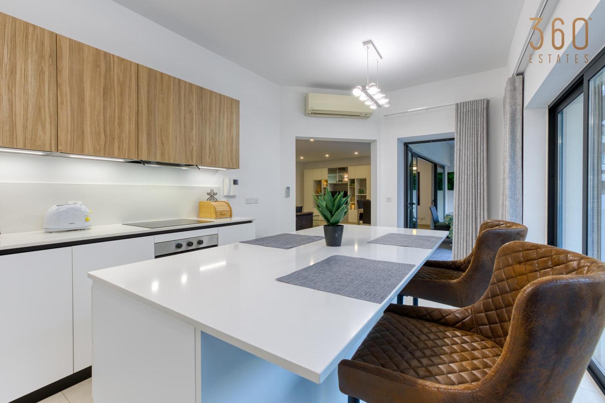 Designer, Luxurious 3br In Pender Gardens By 360 Estates San Ġiljan